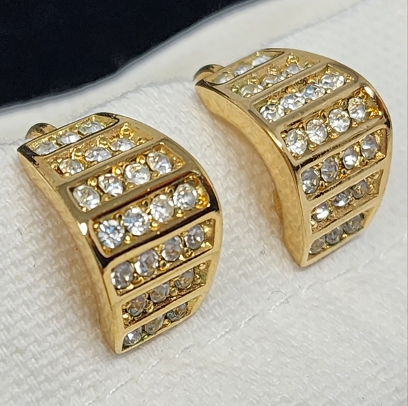 Christian dior Clip-on Earrings with Dustbag & Sample Perfume - Picture 1 of 12